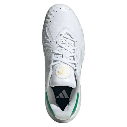 Men's Barricade 13 Leather Tennis Shoes Gold Metallic and Footwear White