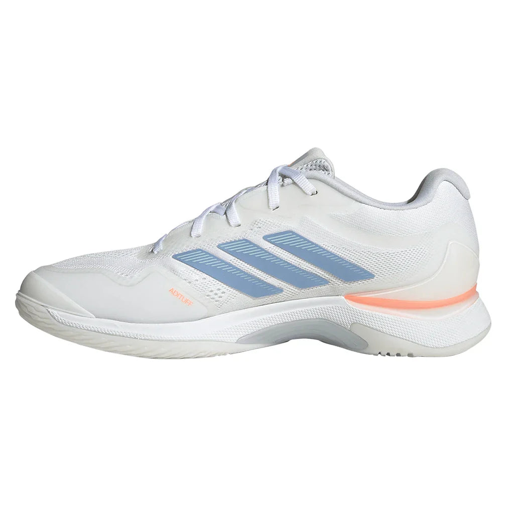 Women's Avacourt 3 Tennis Shoes Core White and Halo Blue