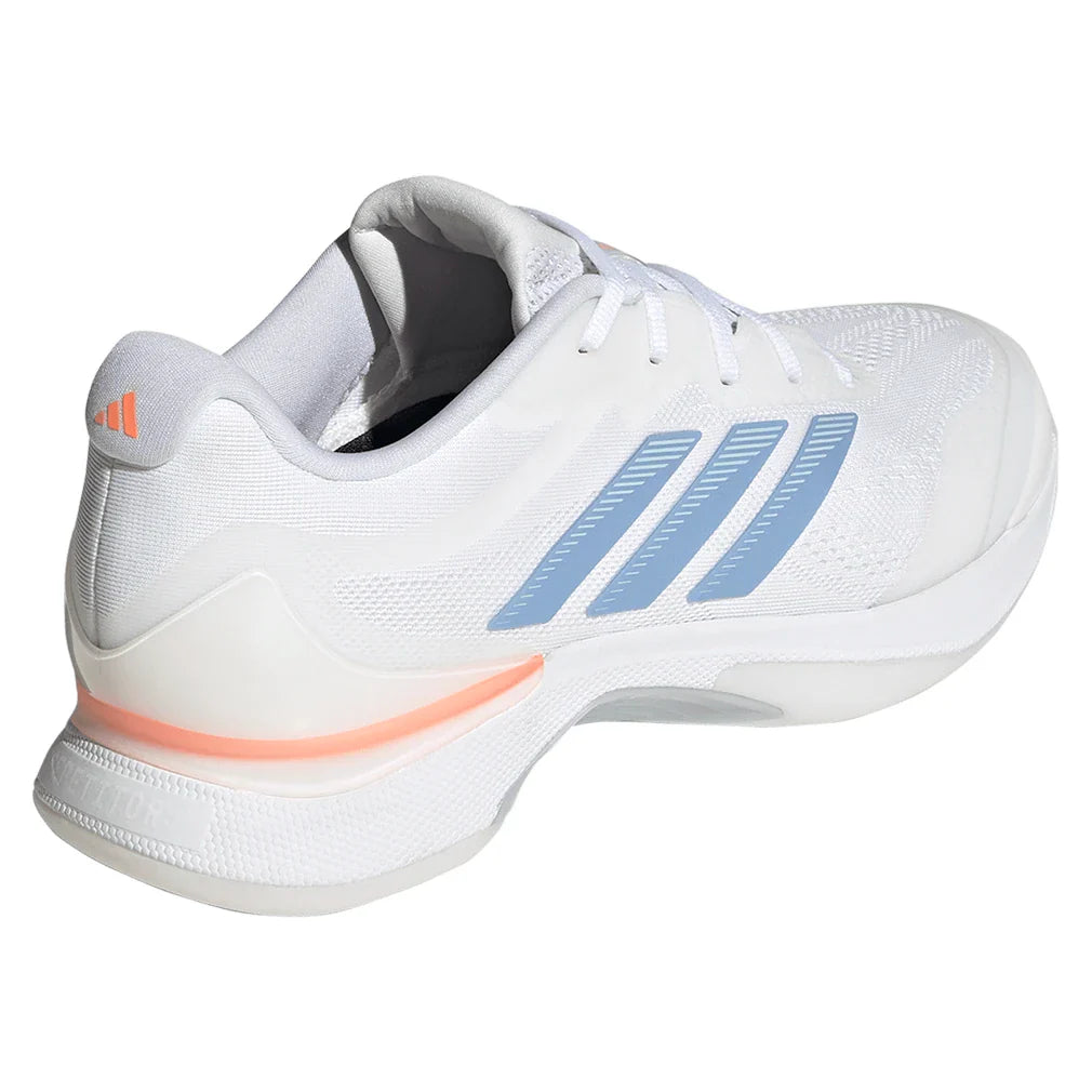 Women's Avacourt 3 Tennis Shoes Core White and Halo Blue
