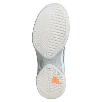 Women's Avacourt 3 Tennis Shoes Core White and Halo Blue