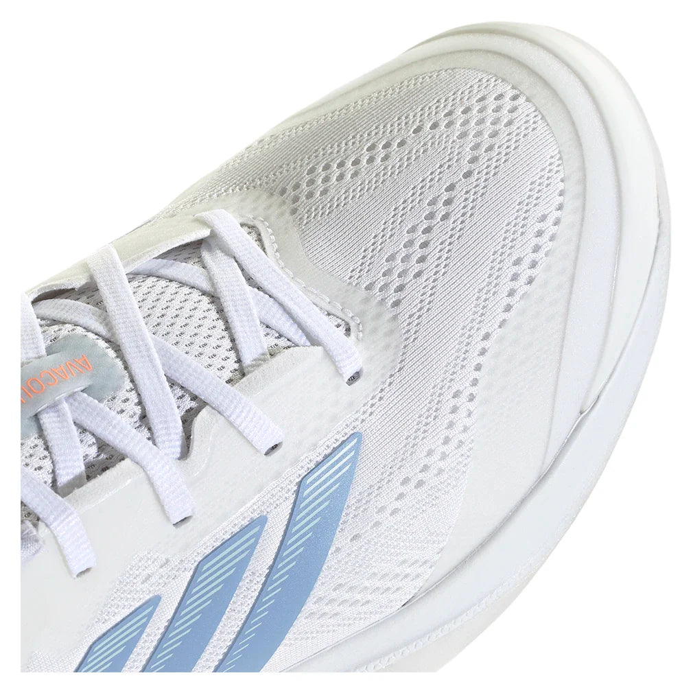 Women's Avacourt 3 Tennis Shoes Core White and Halo Blue