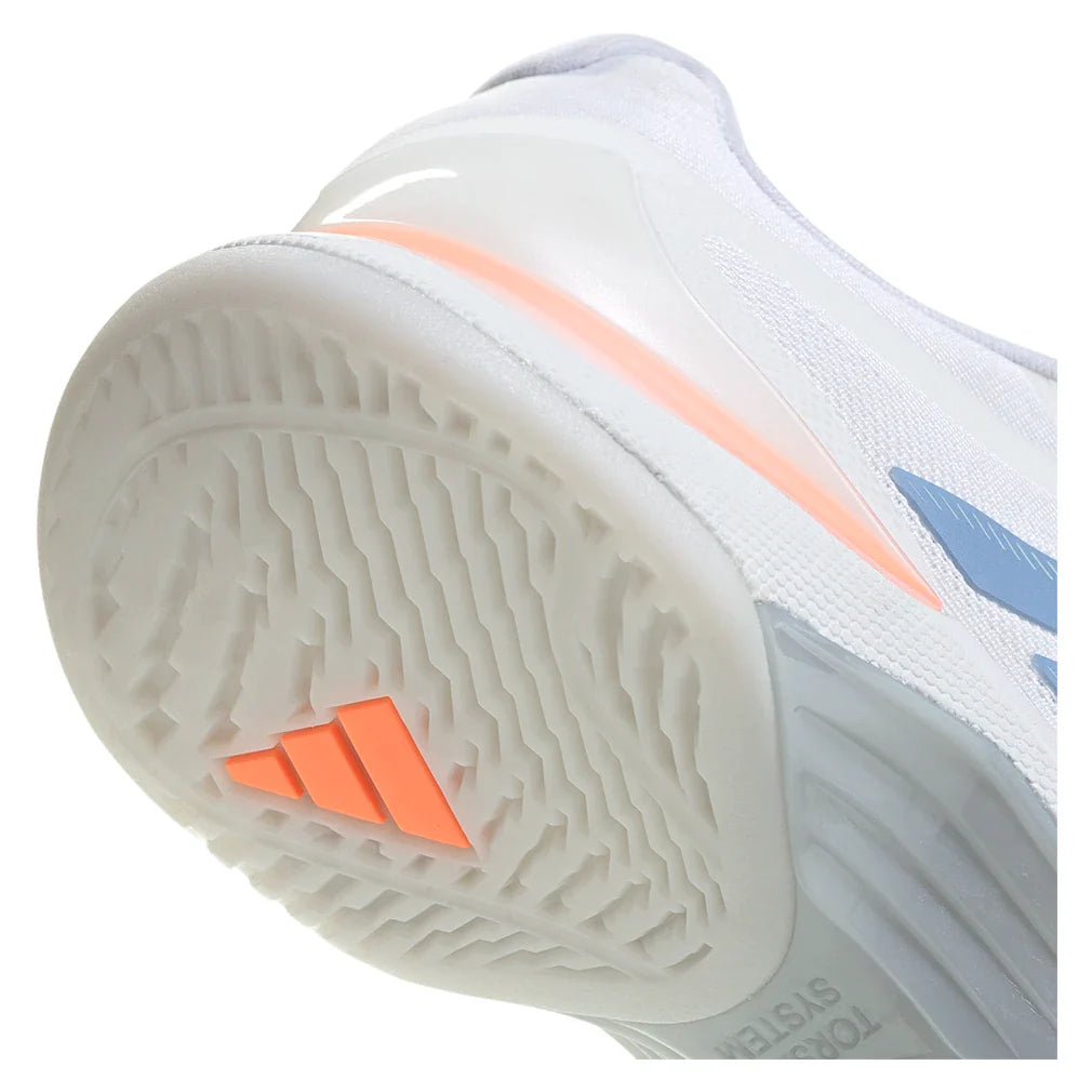 Women's Avacourt 3 Tennis Shoes Core White and Halo Blue