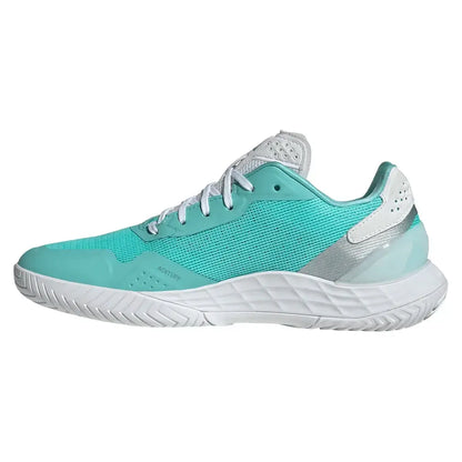 Women's Defiant Speed 2 Tennis Shoes Flash Aqua and Silver Metallic