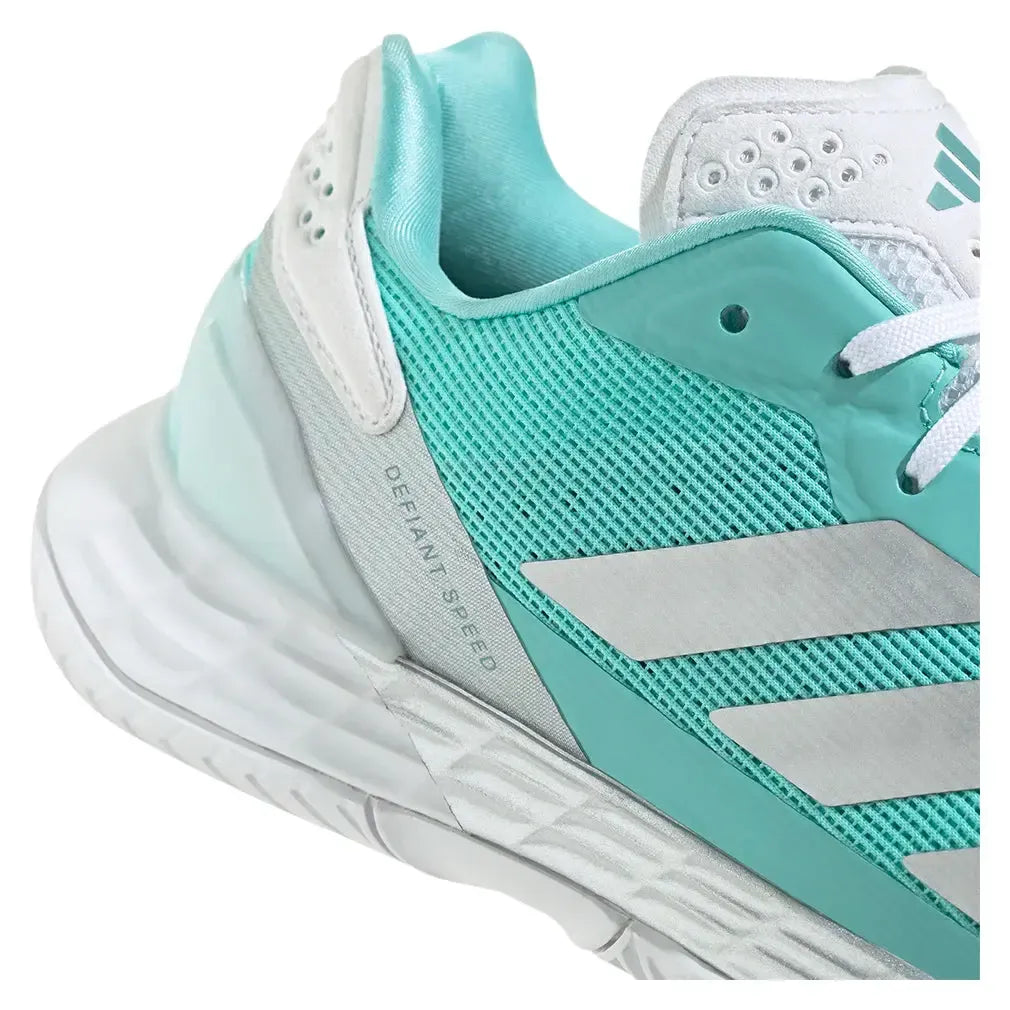 Women's Defiant Speed 2 Tennis Shoes Flash Aqua and Silver Metallic