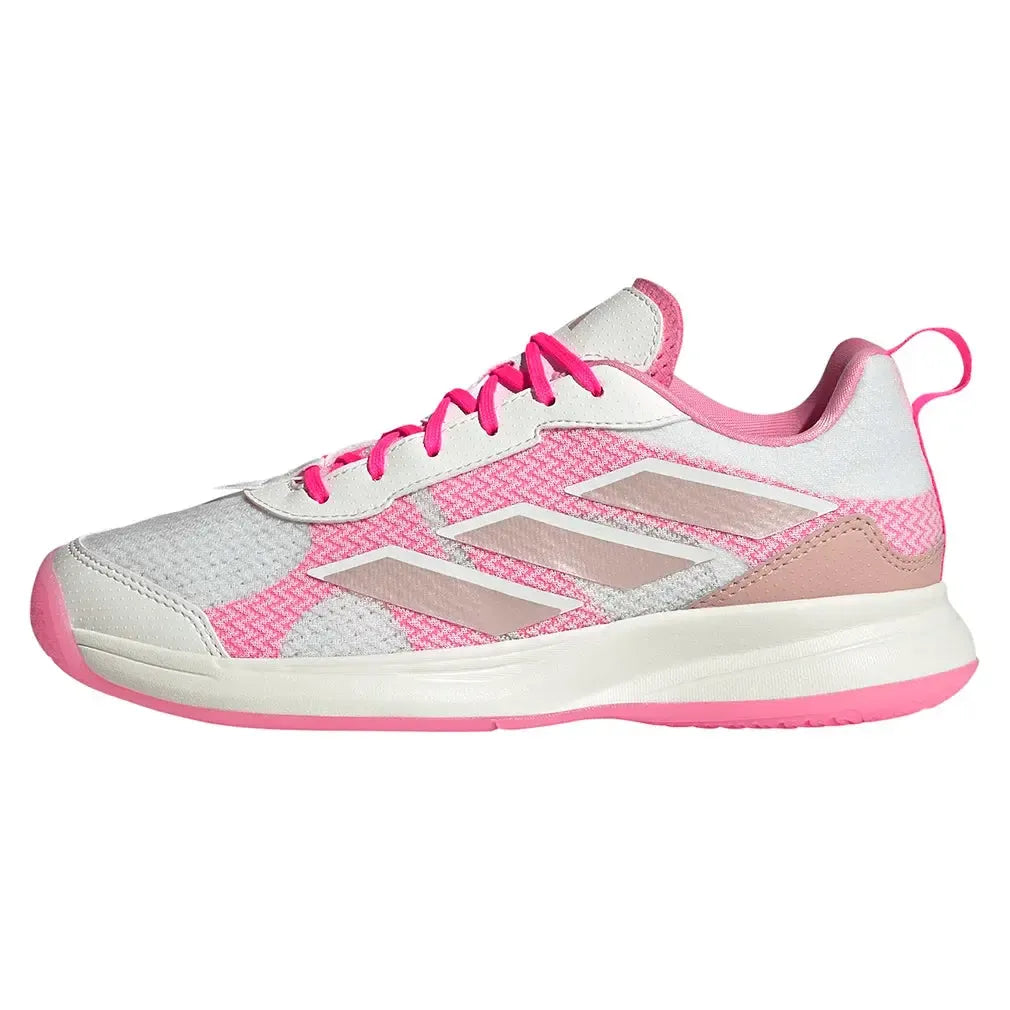 Women's AvaFlash Tennis Shoes Core White and Lucid Pink