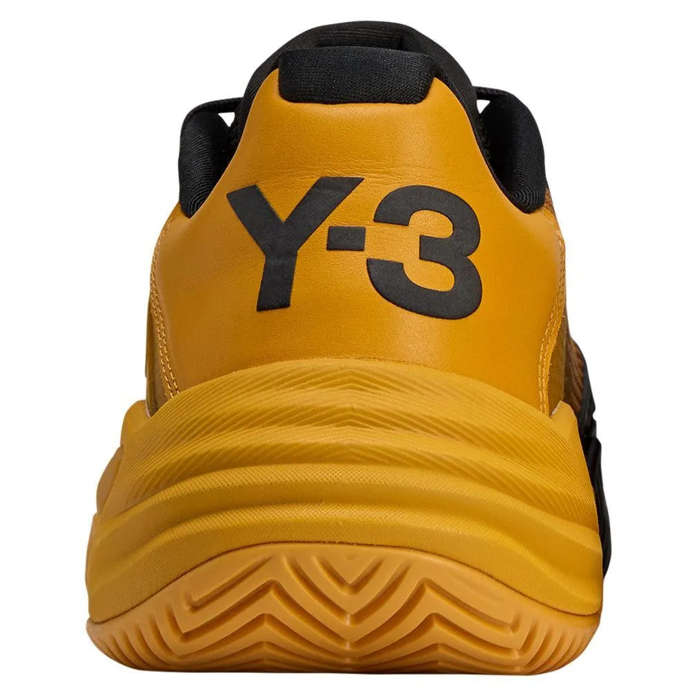 Women's Y-3 Barricade 13 Tennis Shoes Collegiate Gold and Black