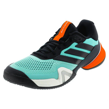 Men's Barricade 14 Tennis Shoes Flash Aqua and Core Black-Footwear-Adidas-JR1742-S26copy-Tennis Express