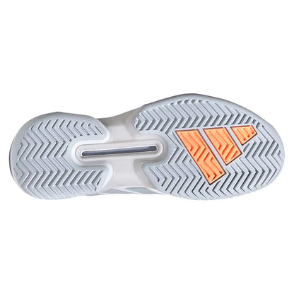 Women's Adizero Ubersonic 5 Tennis Shoes Footwear White and Beam Orange