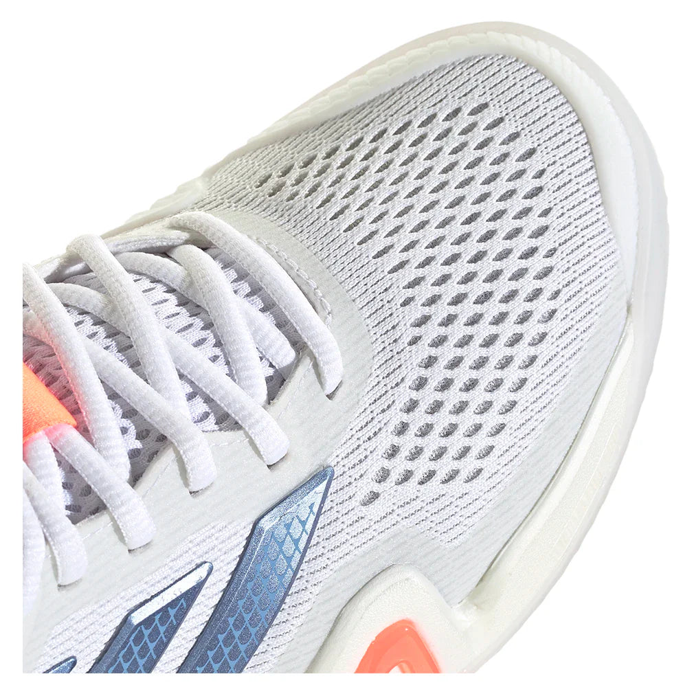 Women's Barricade 14 Tennis Shoes Core White and Halo Blue