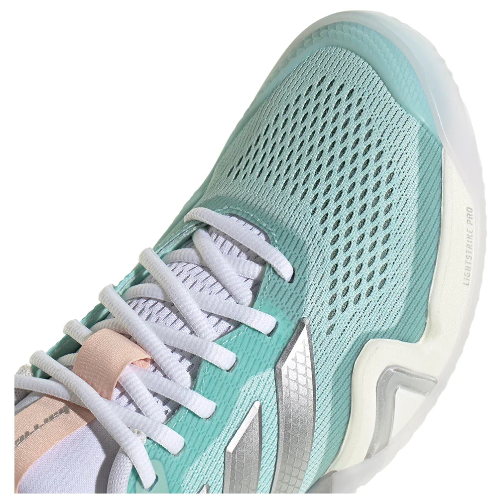 Women's Barricade 14 Tennis Shoes Semi Flash Aqua and Silver Metallic