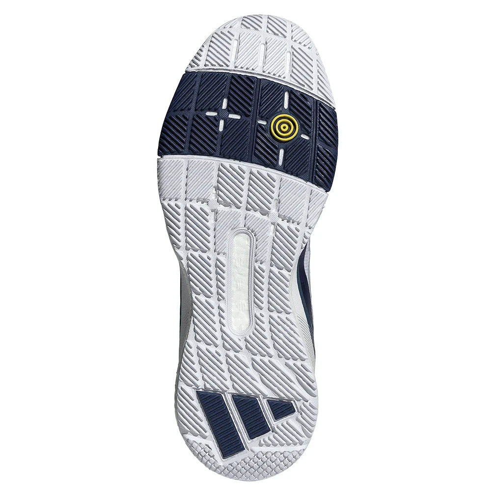 Men's Crazyquick Boost Padel Shoes Core White and Dark Blue