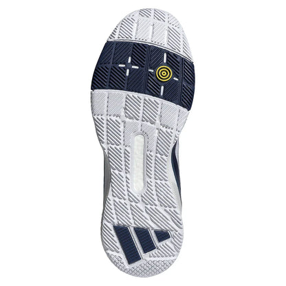 Men's Crazyquick Boost Padel Shoes Core White and Dark Blue