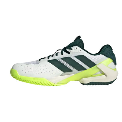 Men's adizero Ubersonic 5 Tennis Shoes Footwear White and Aurora Ivy