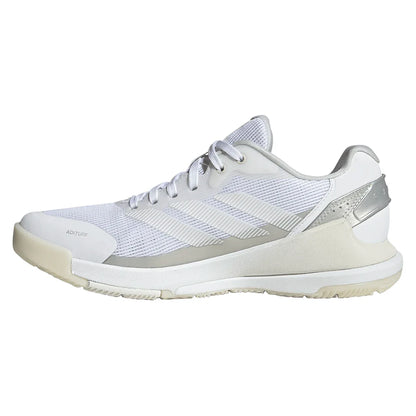 Women's Crazyquick LS Padel Shoes Core White and Zero Metallic