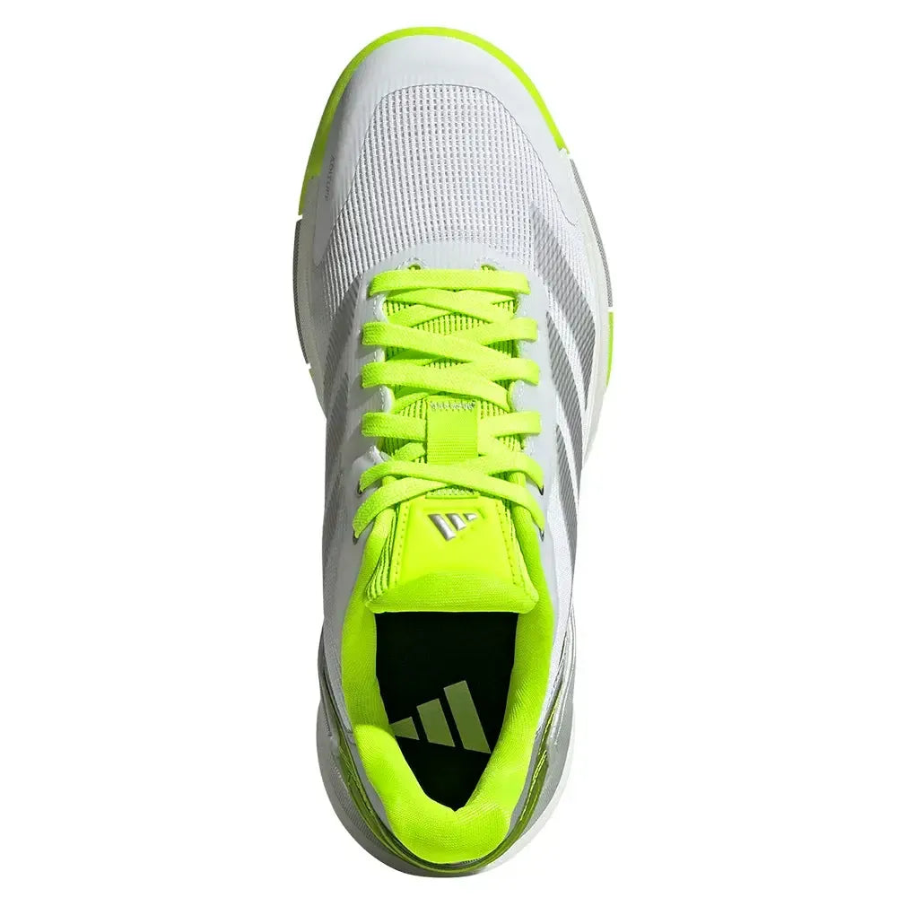 Women's Crazyquick LS Padel Shoes Lucid Lemon and Silver Metallic