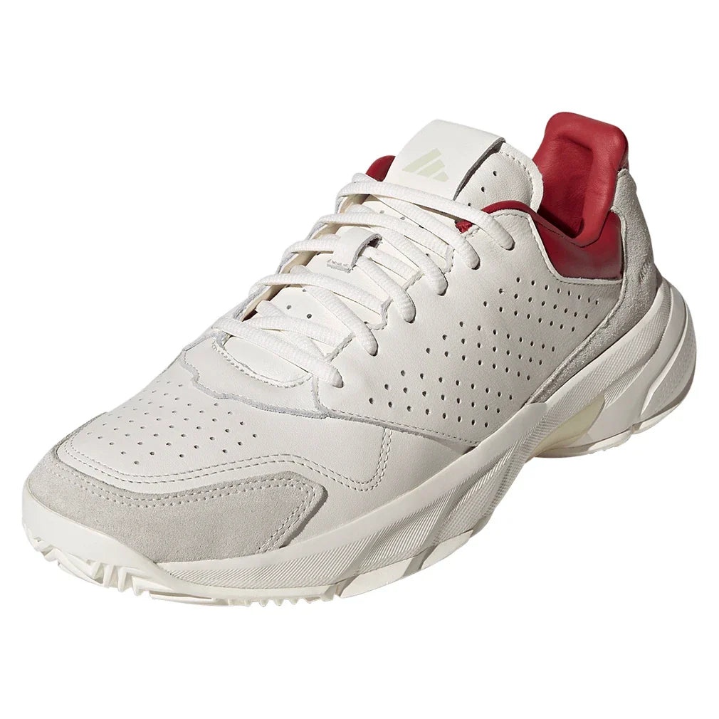 Juniors' CourtJam Control 3 Premium Tennis Shoes Chalk White-Footwear-Adidas-JRJP9105-Tennis Express