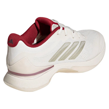 Women's Avacourt 3 Tennis Shoes Chalk White and Ice Gold Metallic
