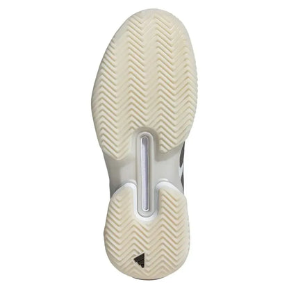 Women's adizero Ubersonic 5 Clay Tennis Shoes Footwear White and Silver Metallic