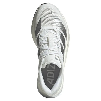Women's Adizero Boston 13 Running Shoes Footwear White and Matte Silver