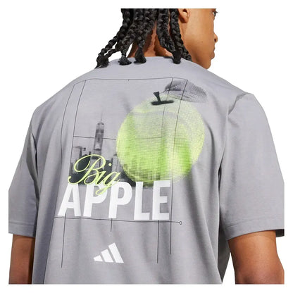 Men's US Graphic Tennis Tee Grey Three