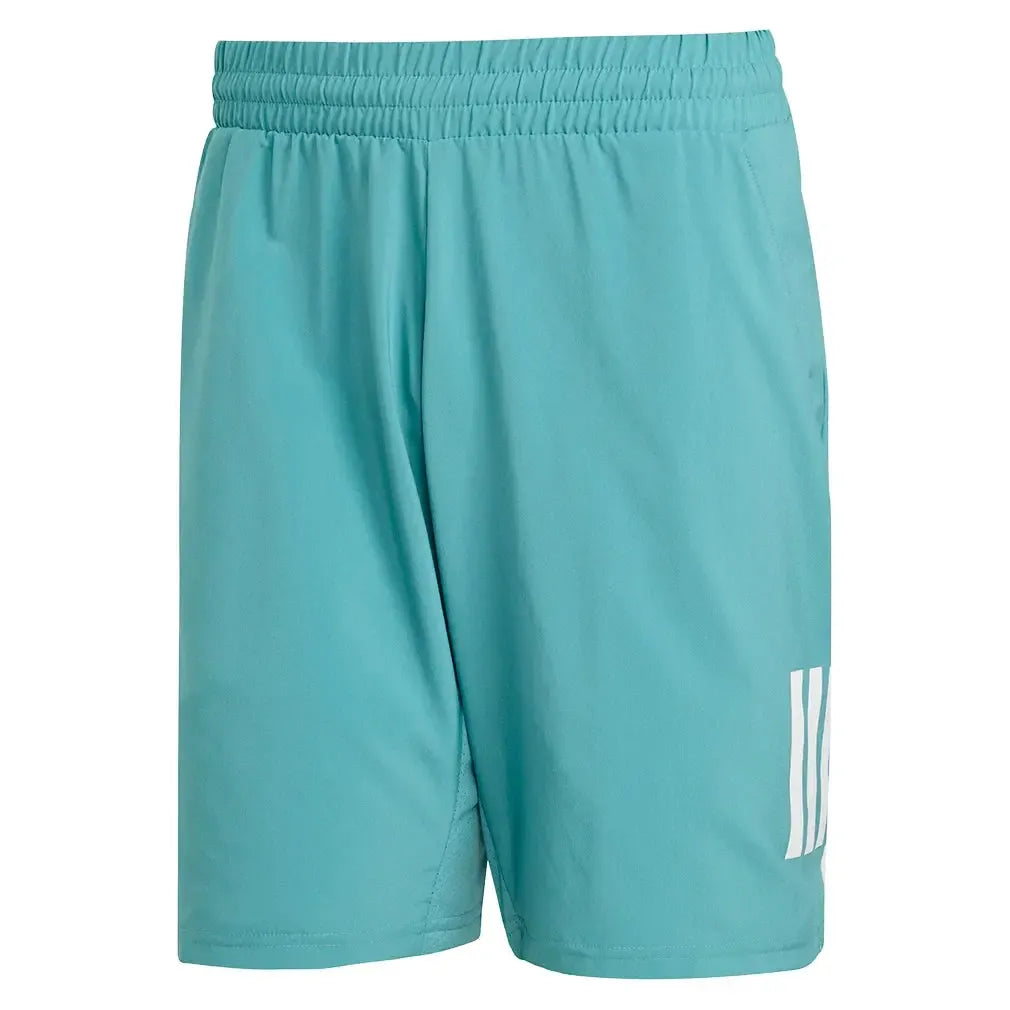 Men's Club 3 Stripes 7 Inch Tennis Short Powder Teal-Apparel-Adidas-JY3010_1-Tennis Express