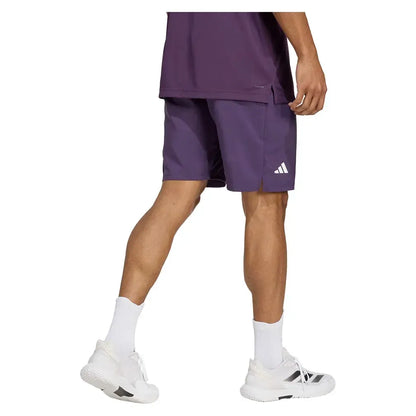 Men's Club 3 Stripes 9 Inch Tennis Short Aurora Plum