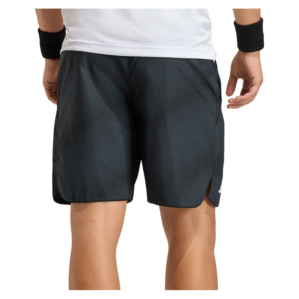 Men's Club Graphic 7 Inch Tennis Shorts Carbon