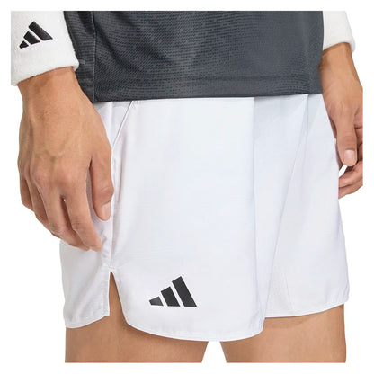 Men's Club Graphic 9 Inch Tennis Shorts White