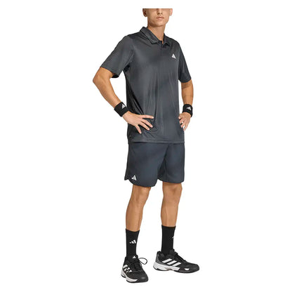 Men's Club Graphic Tennis Polo Carbon