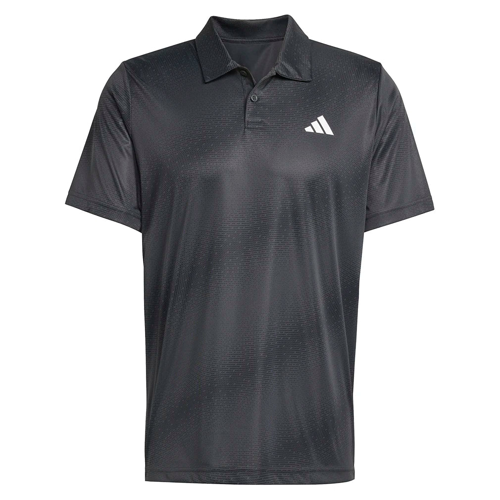 Men's Club Graphic Tennis Polo Carbon