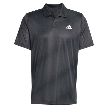 Men's Club Graphic Tennis Polo Carbon