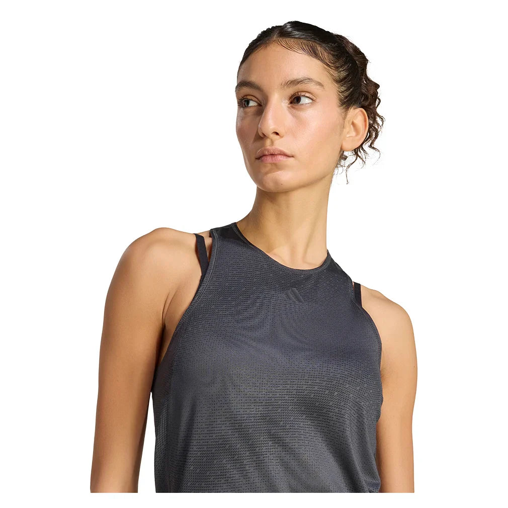 Women's Club Graph Tennis Tank Black