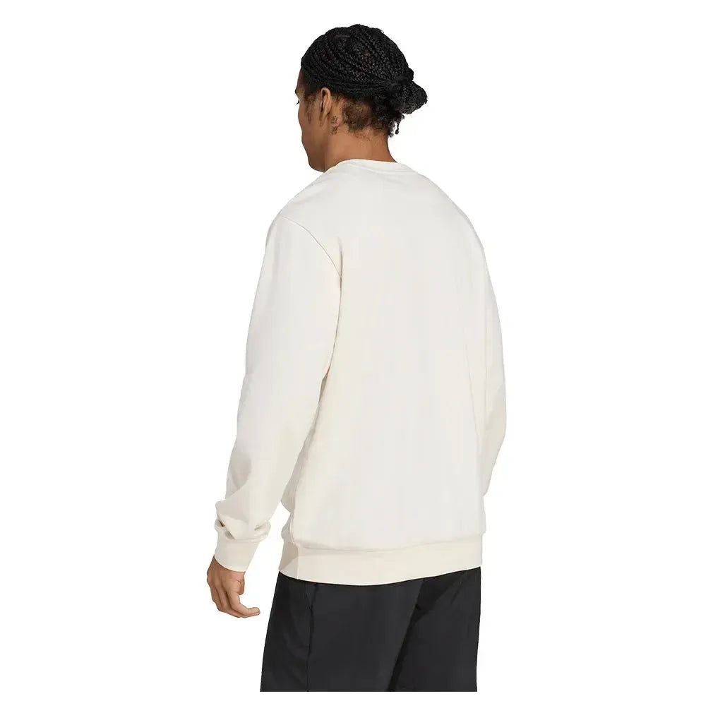 Men's Heritage Graphic Long Sleeve Tennis Crew Chalk White and Aurora Ivy