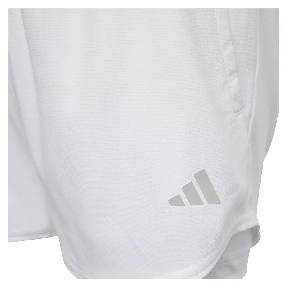 Girls' Club Tennis Short White