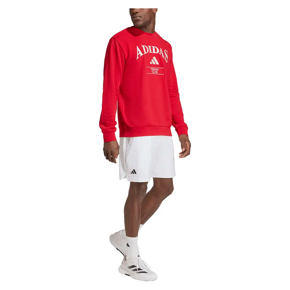 Men's Heritage Longsleeve Graphic Tennis Top Power Red