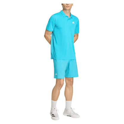Men's Club Tennis Polo Signal Cyan