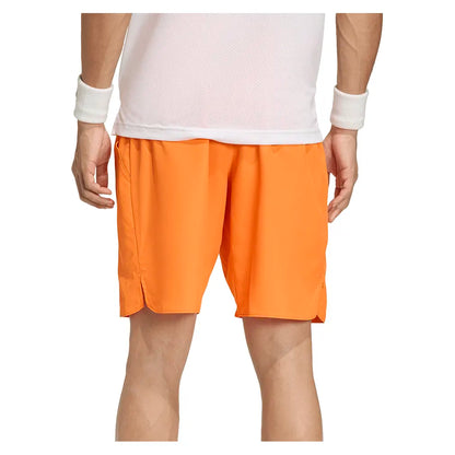 Men's Club 9 Inch Tennis Short Pure Orange