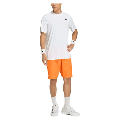 Men's Club 9 Inch Tennis Short Pure Orange
