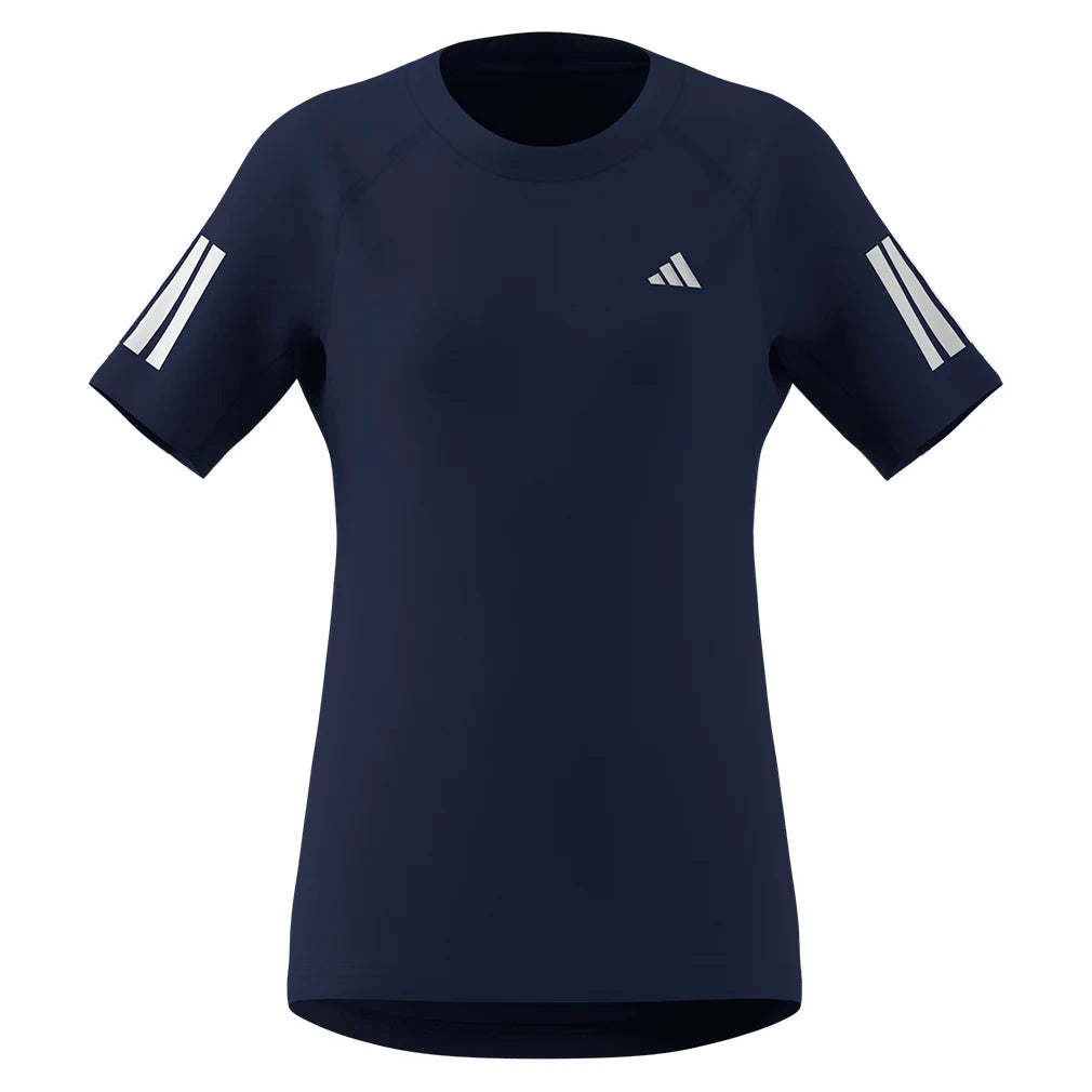 Girl's Club Tennis Tee Dark Blue-Apparel-Adidas-KC5524-S26-Tennis Express