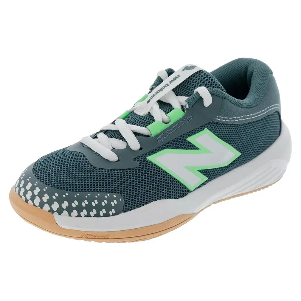 Juniors' 996v6 Tennis Shoes New Spruce and White-Footwear-New Balance-KC996S6-F25copy-Tennis Express