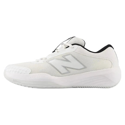 Juniors' 996v6 Tennis Shoes White and Black-Footwear-New Balance-KC996WH6-1-Tennis Express