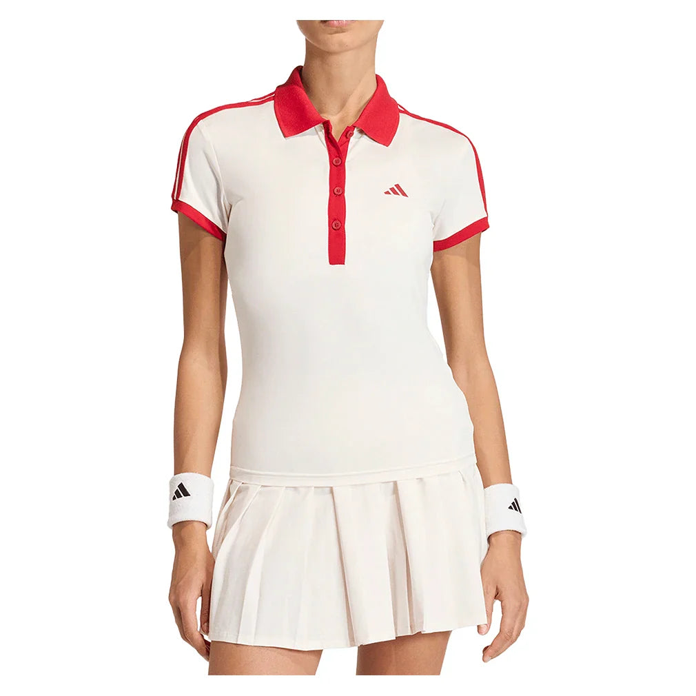 Women's Heritage Tennis Polo Cwhite