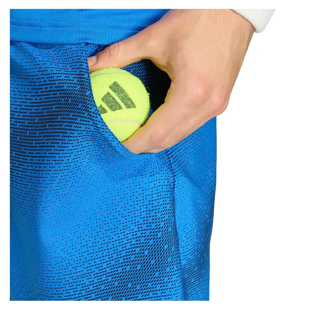 Men's Club 7 Inch Graphic Tennis Short Glory Blue