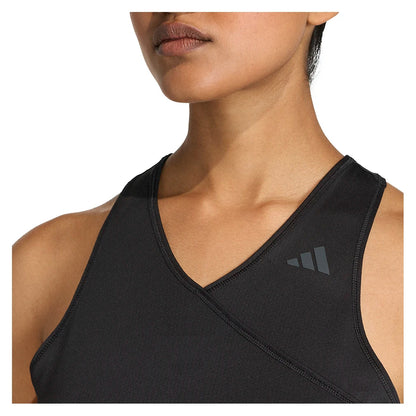Women's Club V Tennis Tank Black