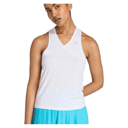 Women's Club V Tennis Tank White