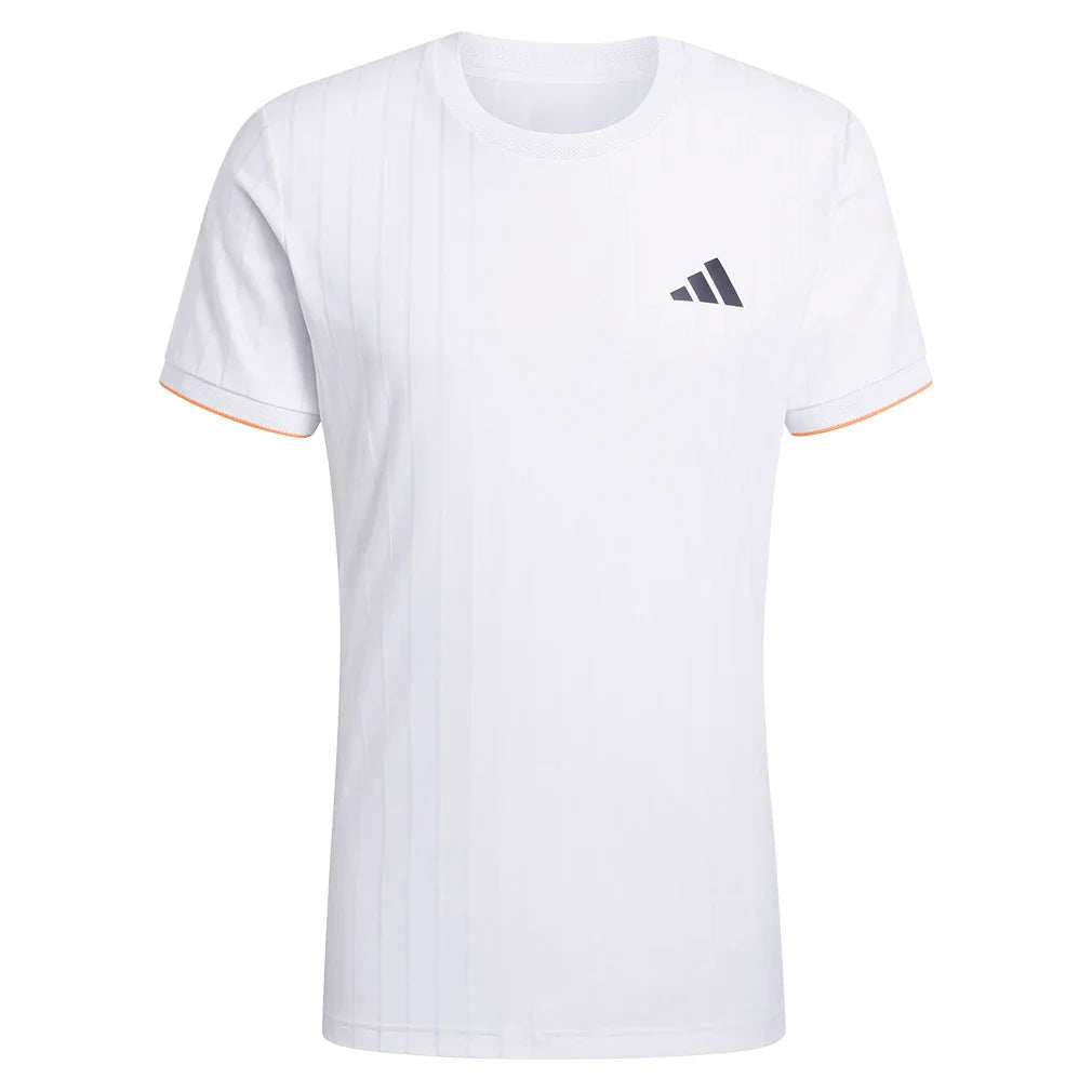 Men's Melbourne Freelift Pro Tennis Tee White-Apparel-Adidas-KG6054-S26-1-676243Tennis Express