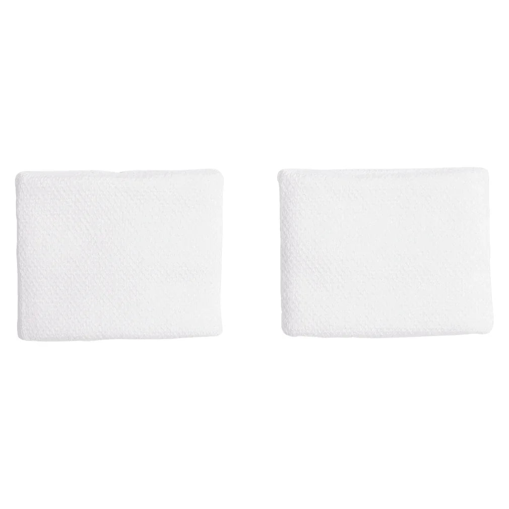 Tennis Wristbands S White and Pure Orange