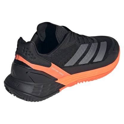 Men's Defiant Speed 2 Tennis Shoes Core Black and Lucid Orange