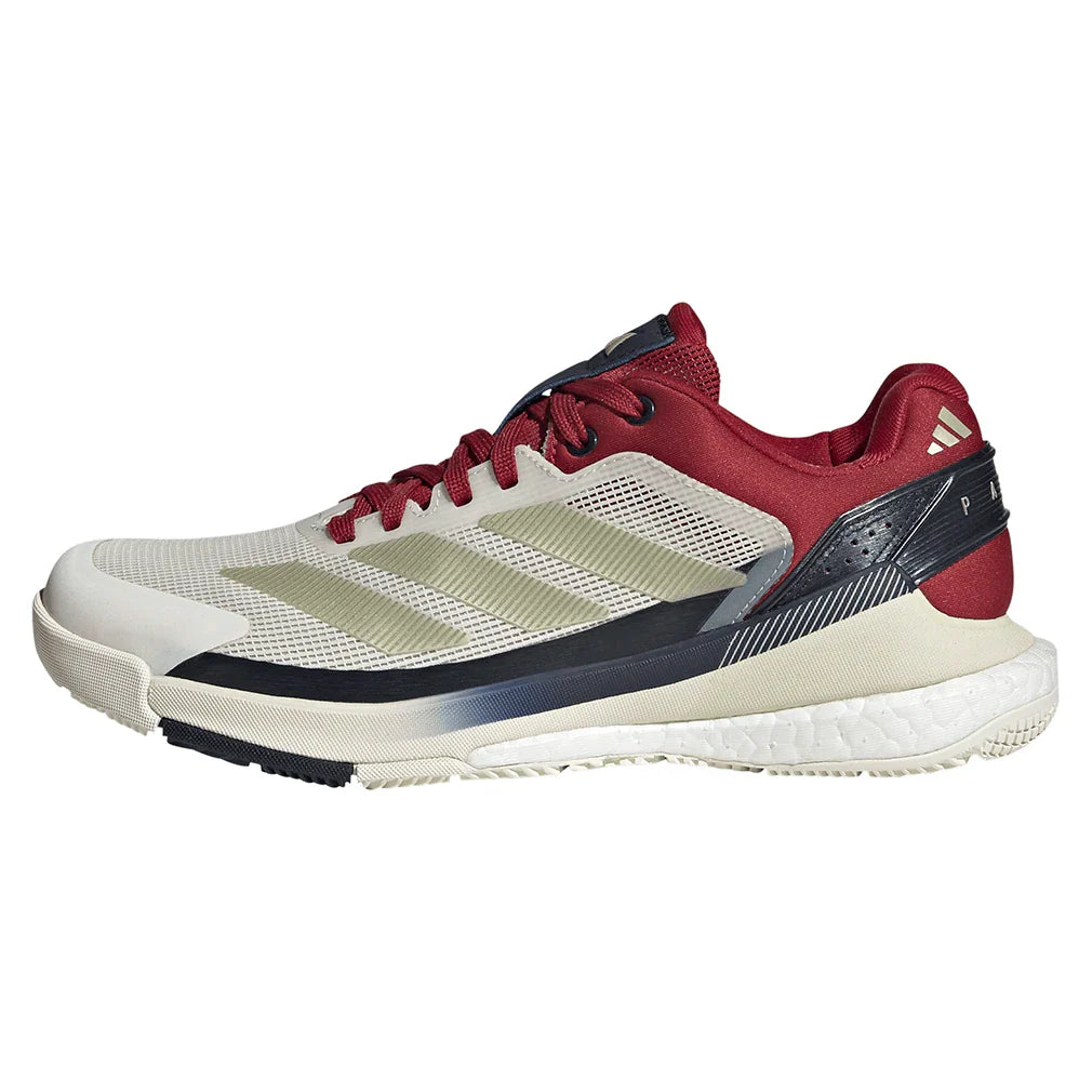 Women's Crazyquick Boost Padel Shoes Core White and Ice Gold Metallic