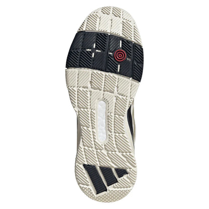 Women's Crazyquick Boost Padel Shoes Core White and Ice Gold Metallic